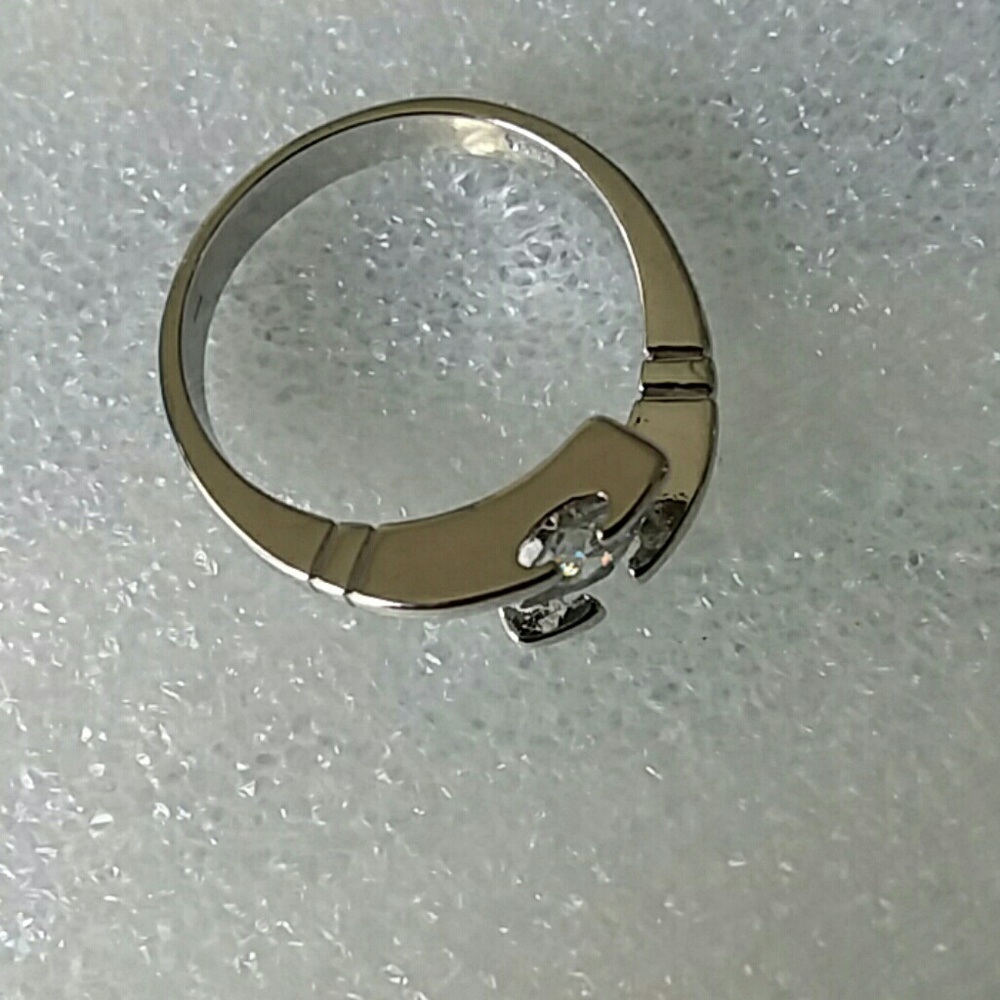 Size,8 Cz Gemstone Ring 925 Simulated Diamonds - image 3